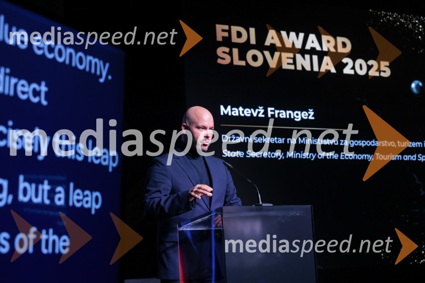  Matevž Frangež, državni sekretarSlovenija podelila nagrade najboljšim tujim investitorjem 2025