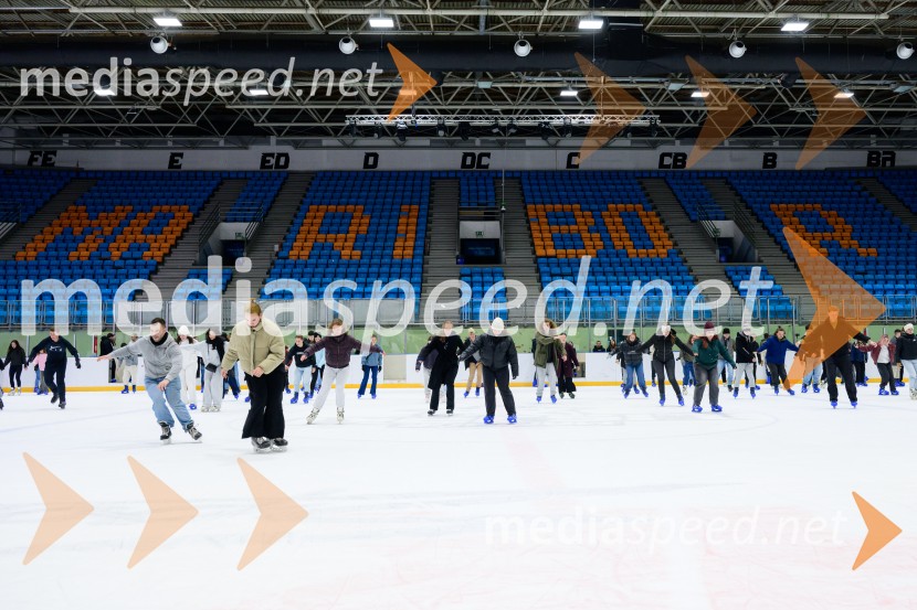 Študentsko drsanje znova privabilo številne navdušence na led