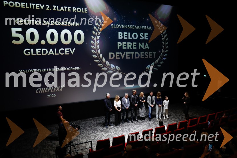 Podelitev druge zlate role za ustvarjalce filma Belo se pere na 90