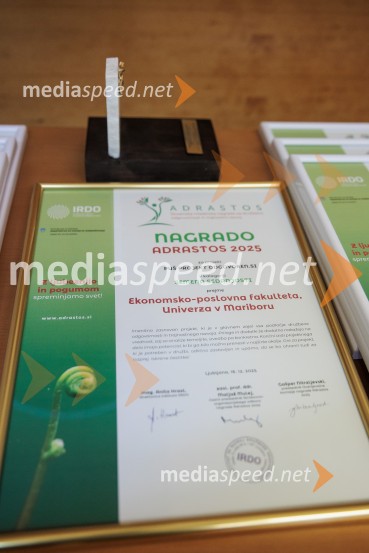 Podeljeni nagradi HORUS in ADRASTOS 2025 za družbeno odgovornost in trajnostni razvoj