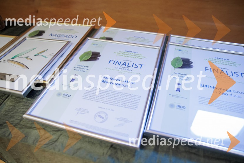 Podeljeni nagradi HORUS in ADRASTOS 2025 za družbeno odgovornost in trajnostni razvoj