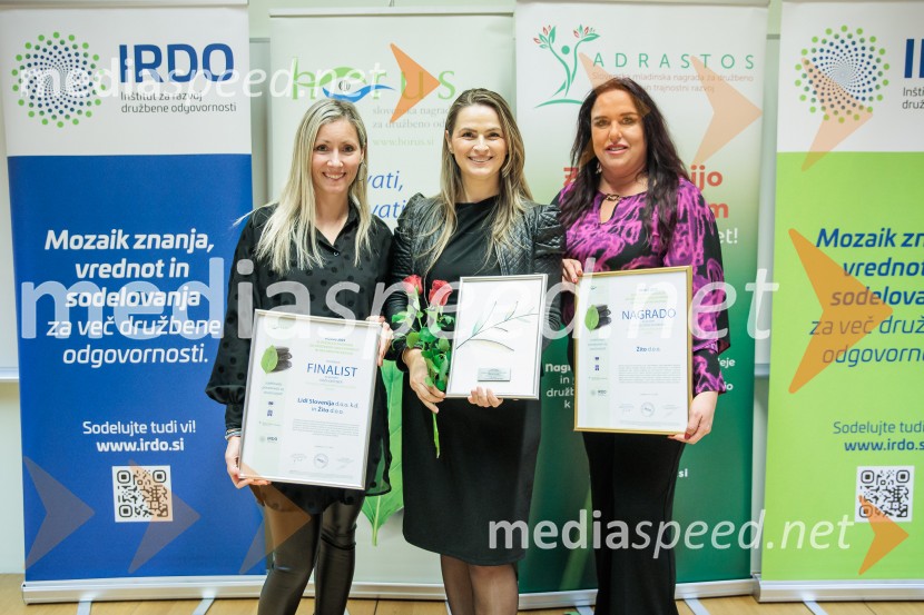 Podeljeni nagradi HORUS in ADRASTOS 2025 za družbeno odgovornost in trajnostni razvoj