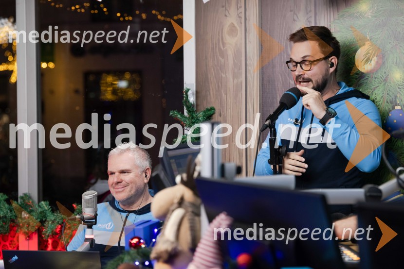  Miha Deželak, radijski voditelj, humanitarec;  Nejc Šmit, improvizator, stand up komik, glasbenikDobrodelni maraton Radia 1