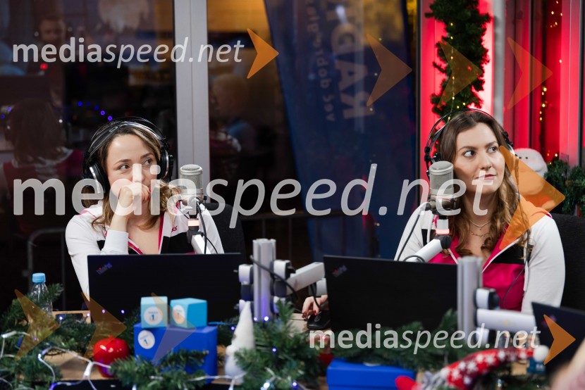  Anja Ramšak, voditeljica, Radio 1;  Lara Tošić, radijska voditeljicaDobrodelni maraton Radia 1