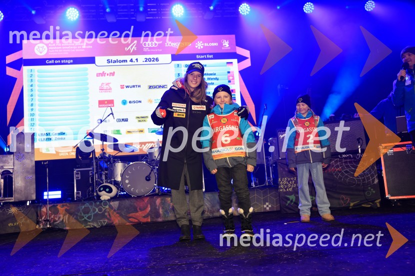 FIS SP v smučanju za ženske Kranjska Gora 2026 podelitev najboljšim v veleslalomu in žreb za slalom
