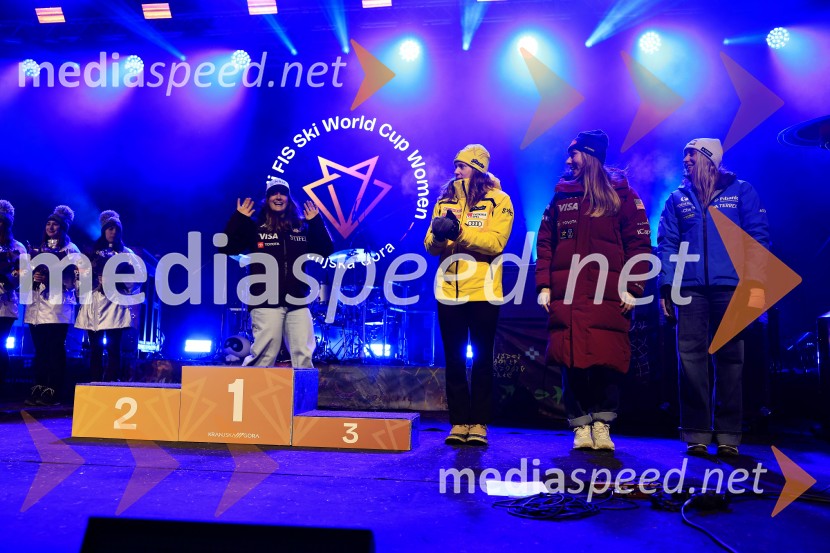 FIS SP v smučanju za ženske Kranjska Gora 2026 podelitev najboljšim v veleslalomu in žreb za slalom