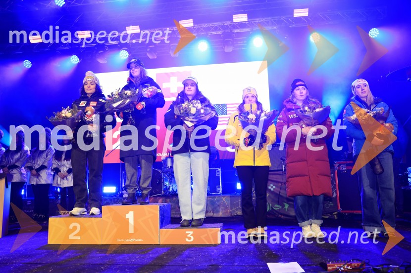 FIS SP v smučanju za ženske Kranjska Gora 2026 podelitev najboljšim v veleslalomu in žreb za slalom