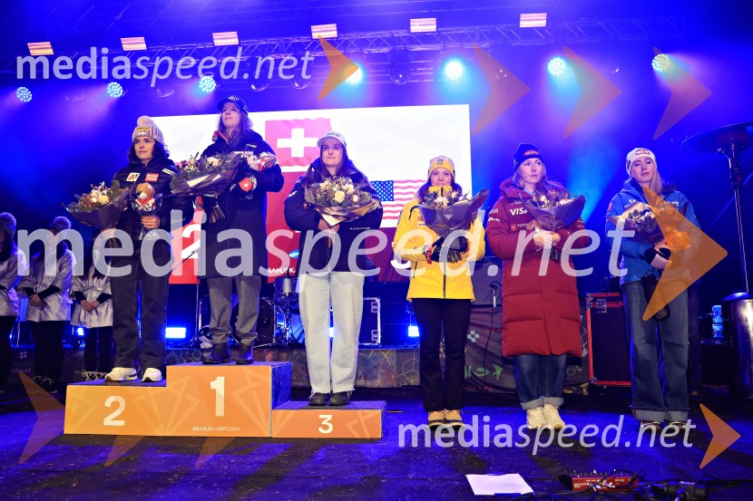 FIS SP v smučanju za ženske Kranjska Gora 2026 podelitev najboljšim v veleslalomu in žreb za slalom