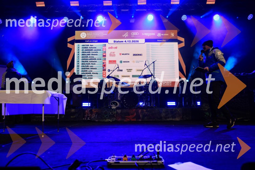 FIS SP v smučanju za ženske Kranjska Gora 2026 podelitev najboljšim v veleslalomu in žreb za slalom