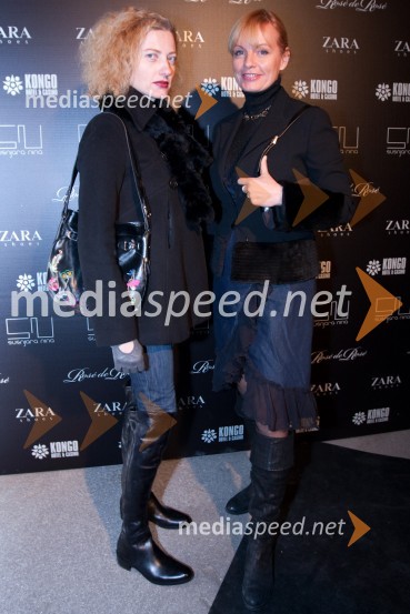 	 Hermina Kovačič, urednica revije Diners Magazin in Andreja Medvedič, lastnica in direktorica Sense Wellness ClubaNina Šušnjara, modna revija