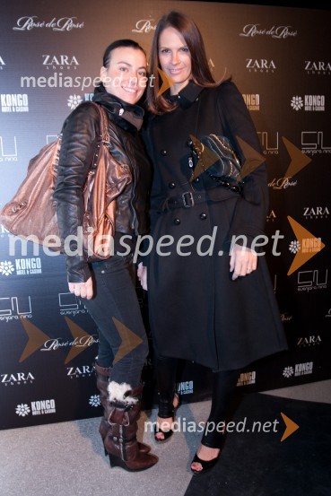 Maja Bulc - Raspopovič s prijateljicoNina Šušnjara, modna revija