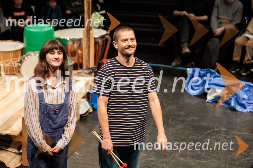  Staša Popović, igralka;   Filip Štepec, igralecBratovščina Sinjega galeba, Cankarjev dom