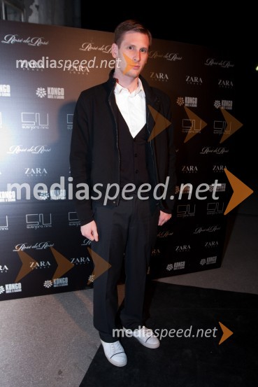 Matevž Faganel, modni oblikovalecNina Šušnjara, modna revija