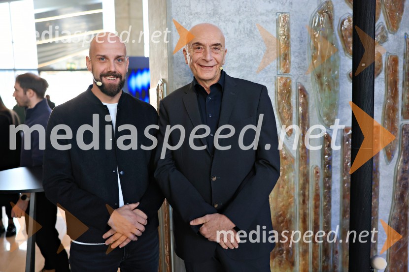  Miha Raušl, direktor marketinga, BMW group Slovenija;  Ivo Boscarol, podjetnik, generalni direktor Pipistrel d.o.o.Novi BMW iX3 in BMW Sipaboard, slovenska predstavitev