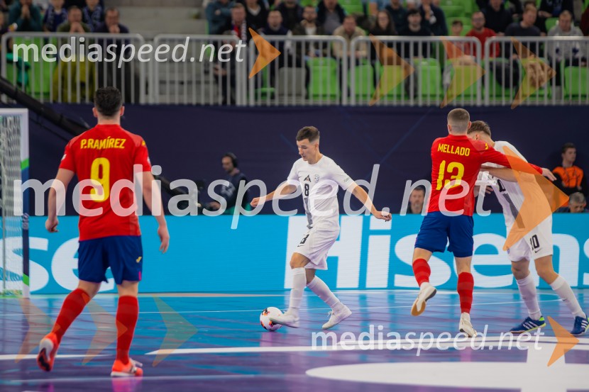 Futsal EURO 2026, Slovenija - Španija, spektakel futsala