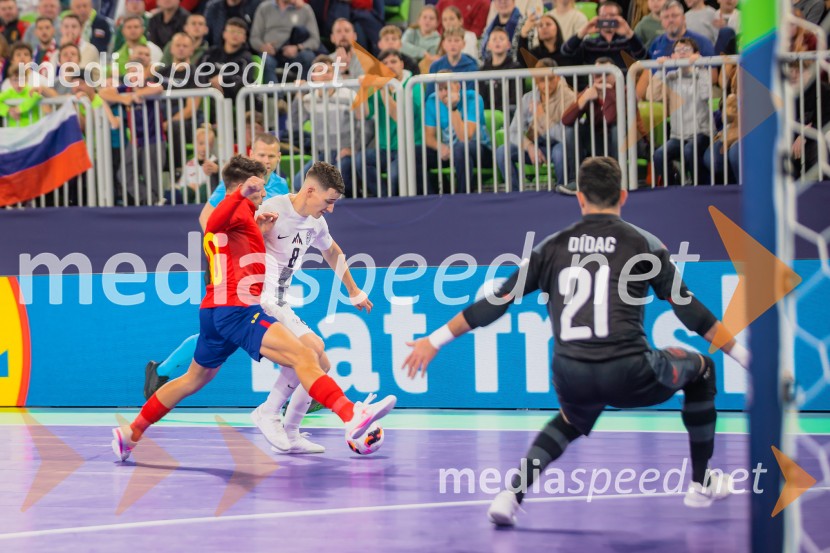 Futsal EURO 2026, Slovenija - Španija, spektakel futsala