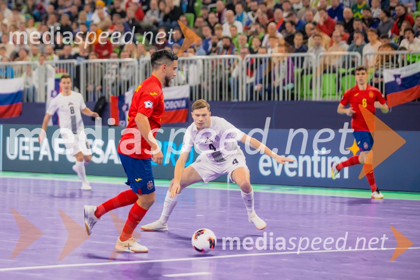 Futsal EURO 2026, Slovenija - Španija, spektakel futsala