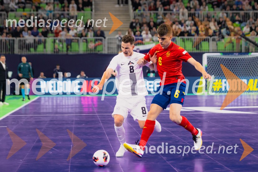 Futsal EURO 2026, Slovenija - Španija, spektakel futsala