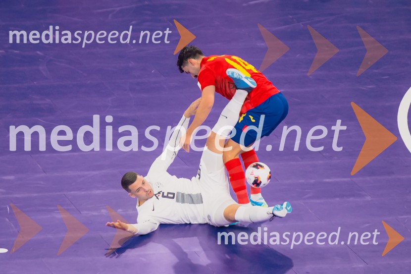 Futsal EURO 2026, Slovenija - Španija, spektakel futsala