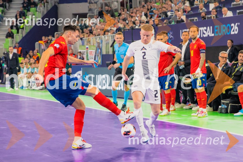 Futsal EURO 2026, Slovenija - Španija, spektakel futsala