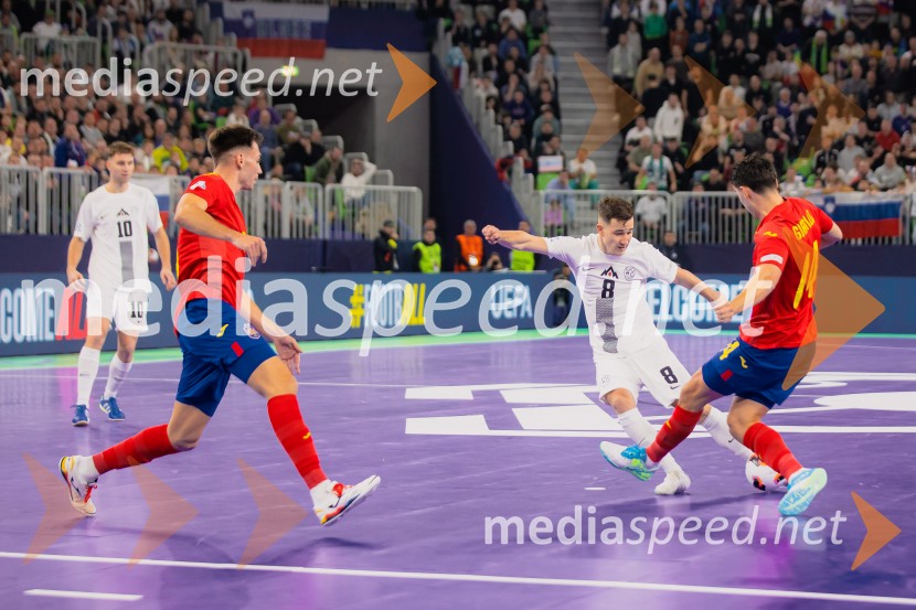 Futsal EURO 2026, Slovenija - Španija, spektakel futsala