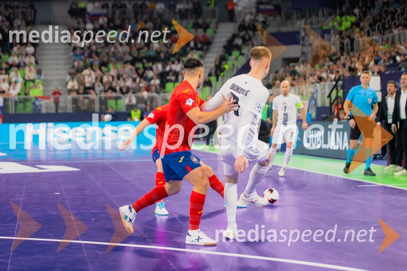 Futsal EURO 2026, Slovenija - Španija, spektakel futsala