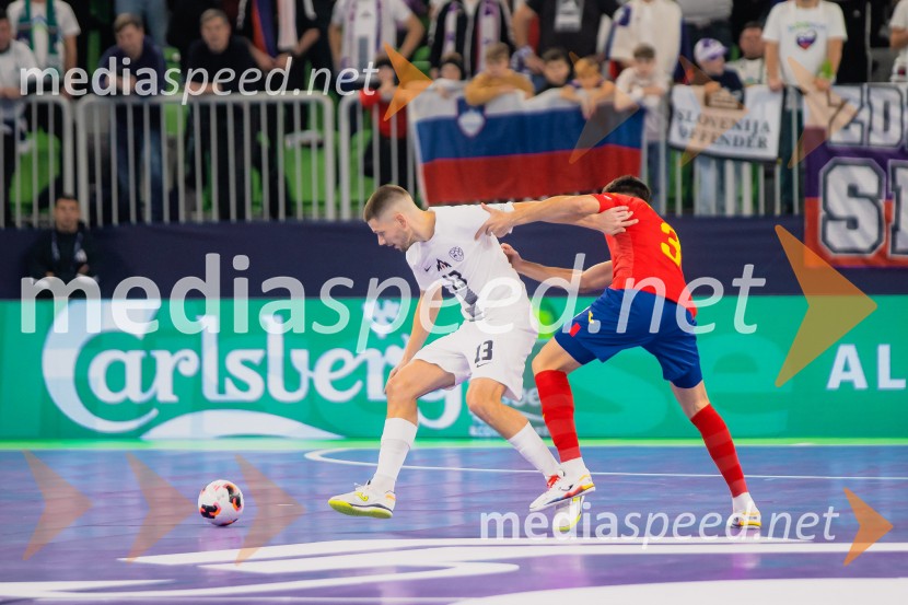 Futsal EURO 2026, Slovenija - Španija, spektakel futsala