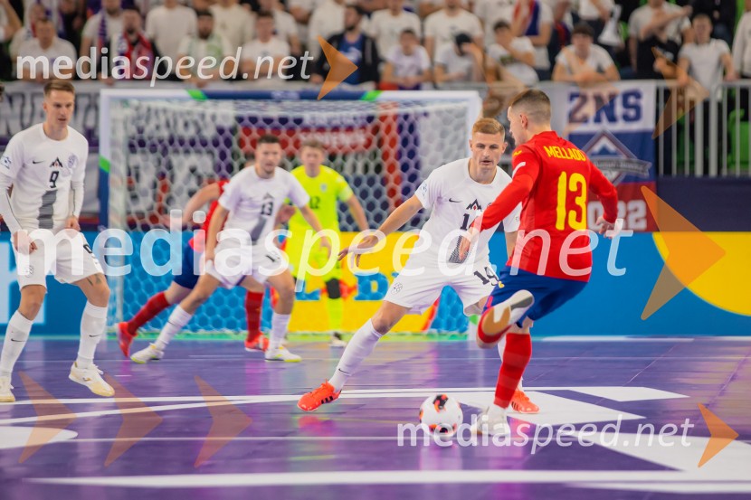 Futsal EURO 2026, Slovenija - Španija, spektakel futsala
