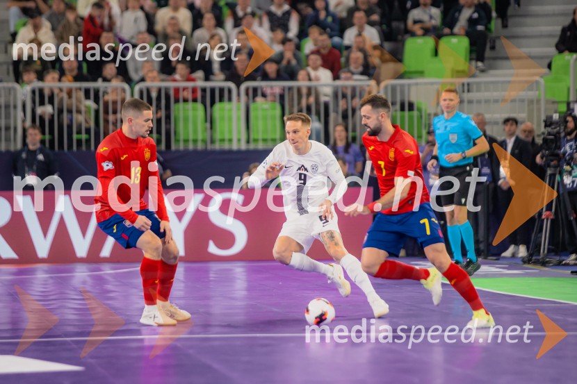 Futsal EURO 2026, Slovenija - Španija, spektakel futsala