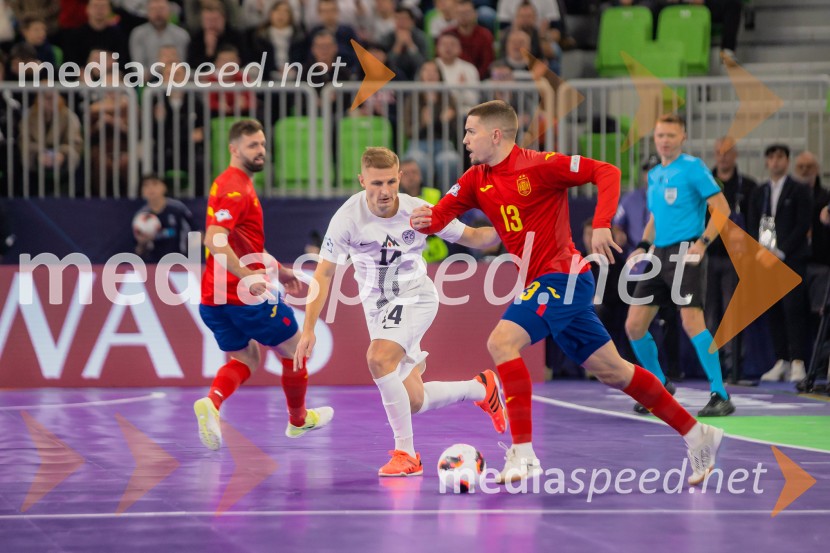 Futsal EURO 2026, Slovenija - Španija, spektakel futsala