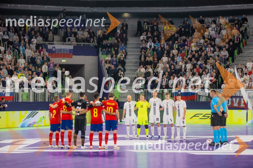 Futsal EURO 2026, Slovenija - Španija, spektakel futsala