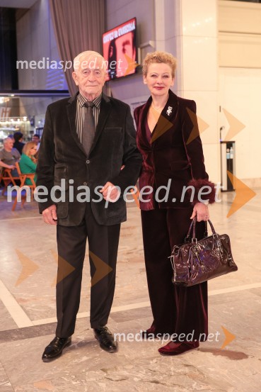 dr. Peter  Čeferin, pravnik, pisatelj;  Rija ČičKrstna uprizoritev Orfej in Evridika v Cankarjevem domu