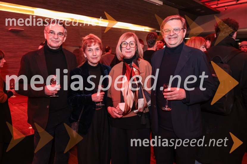   Igor  Samobor, igralec;  Barbara Hieng Samobor, direktorica in umetniška vodja MGL;  Andreja Japelj;  Marko Japelj, scenografKrstna uprizoritev Orfej in Evridika v Cankarjevem domu