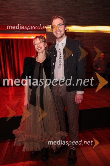  Lena Hribar  Škrlec, igralka;  Matic Lukšič, igralecKrstna uprizoritev Orfej in Evridika v Cankarjevem domu