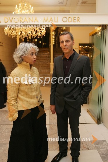 Alja Predan, direktorica Borštnikovega srečanja in Danilo Rošker, direktor SNG Maribor44. Borštnikovo srečanje 2009, otvoritev