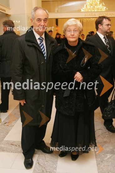 Rudi Moge, nekdanji poslanec DZ in predsednik sveta SNG Maribor ter soproga Alojzija Čas Moge44. Borštnikovo srečanje 2009, otvoritev