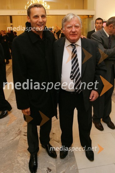 Danilo Rošker, direktor SNG Maribor in Tone Partljič, pisatelj in predsednik sveta Borštnikovega srečanja44. Borštnikovo srečanje 2009, otvoritev