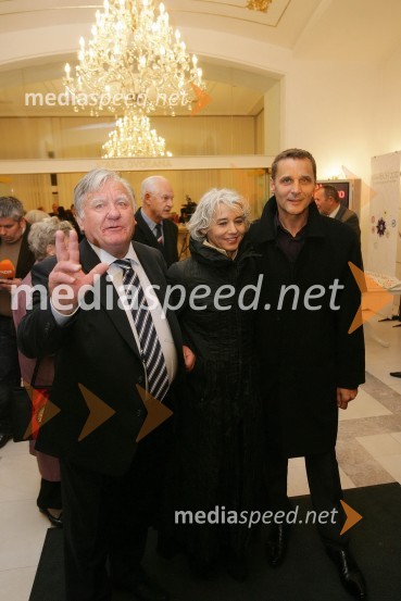 Tone Partljič, pisatelj in predsednik sveta Borštnikovega srečanja, Alja Predan, direktorica Borštnikovega srečanja in Danilo Rošker, direktor SNG Maribor44. Borštnikovo srečanje 2009, otvoritev