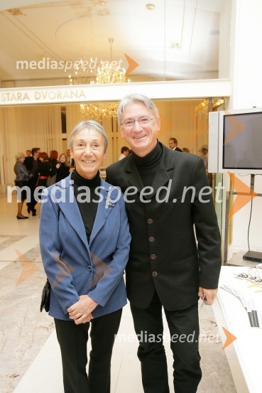 Vojko Vidmar, nekdanji baletnik in predsednik DBUS ter njegova žena Maruša, nekdanja balerina44. Borštnikovo srečanje 2009, otvoritev