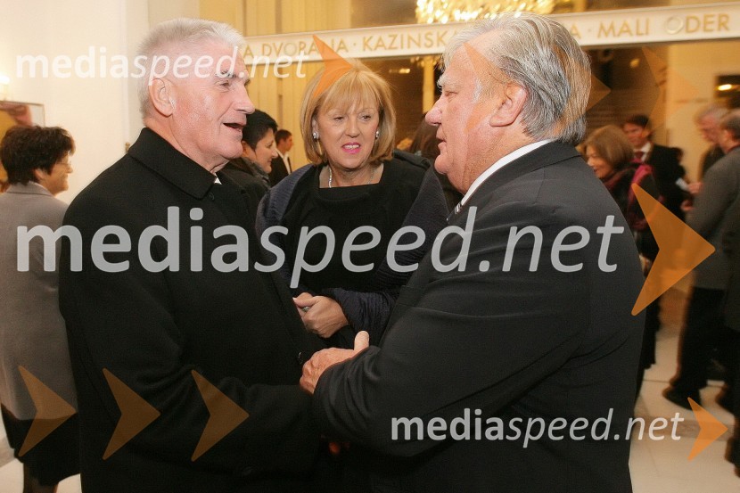 Ludvik Toplak, nekdanji rektor mariborske univerze s soprogo Edito Benko Toplak in Tone Partljič, pisatelj44. Borštnikovo srečanje 2009, otvoritev