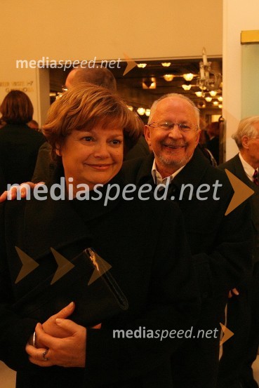 Peter Ternovšek, igralec in dobitnik Borštnikovega prstana 2007 ter njegova soproga Jelka44. Borštnikovo srečanje 2009, otvoritev