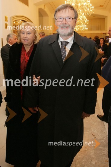 Prof. dr. Ivan Rozman, rektor Univerze v Mariboru in njegova soproga dr. Janja Črčinovič Rozman44. Borštnikovo srečanje 2009, otvoritev