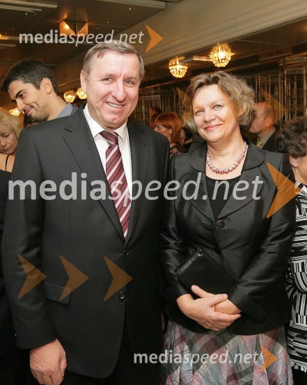 Jožef Jerovšek, poslanec SDS in soproga Jožica44. Borštnikovo srečanje 2009, otvoritev