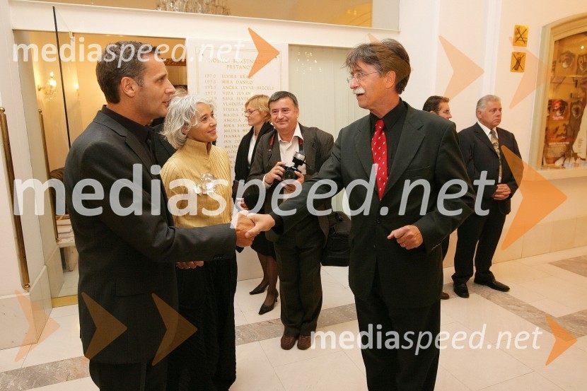 Danilo Rošker, direktor SNG Maribor, Alja Predan, direktorica Borštnikovega srečanja in Jožko Čuk, v.d. direktorja Slovenskega narodnega gledališča (SNG) Nova Gorica44. Borštnikovo srečanje 2009, otvoritev