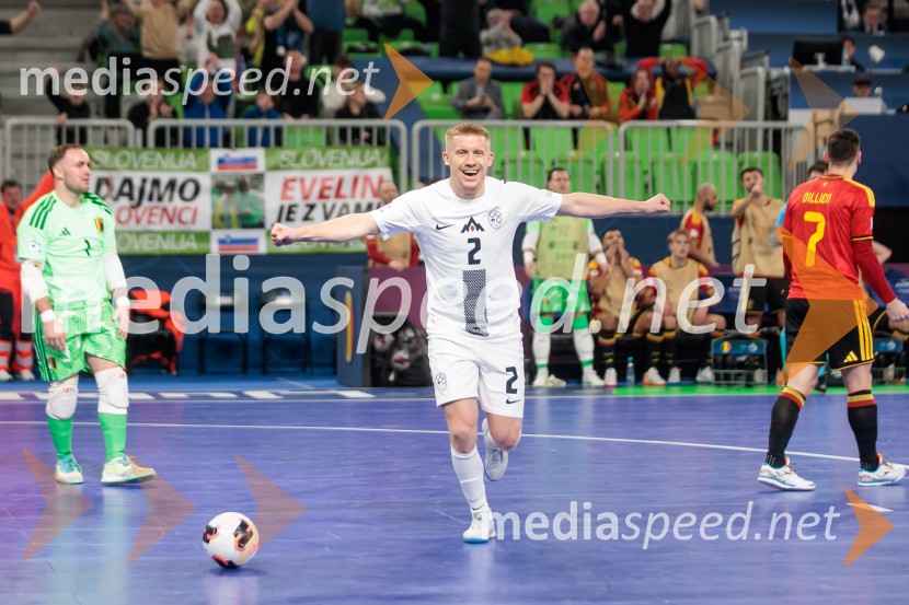 Futsal EURO 2026, Slovenija:Belgija