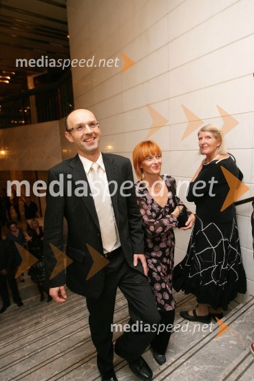 Tomaž Ranc, glavni in odgovorni urednik časnika Večer in njegova življenjska sopotnica Andreja Ogriz44. Borštnikovo srečanje 2009, otvoritev