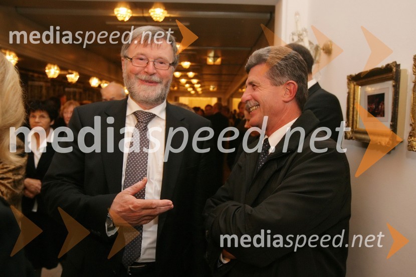 Prof. dr. Ivan Rozman, rektor Univerze v Mariboru in Drago Cotar, predsednik uprave Zavarovalnice Maribor44. Borštnikovo srečanje 2009, otvoritev
