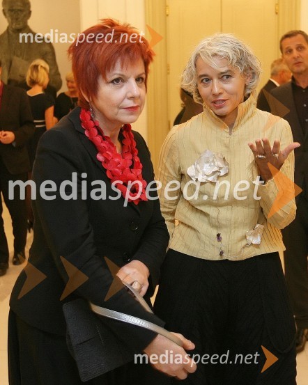 Majda Širca, ministrica za kulturo in Alja Predan, direktorica Borštnikovega srečanja44. Borštnikovo srečanje 2009, otvoritev