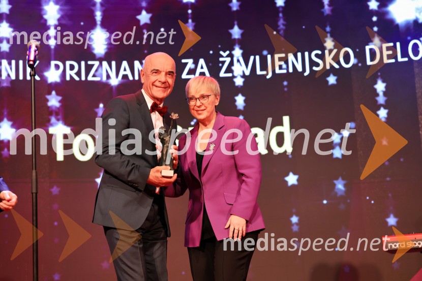 Tonetu Strnadu priznanje za življenjsko delo,  mladi manager 2025 je Aleš Ugovšek iz skupine M Sora,  Artemidi v roke Ireni Brugger in Juditi Rigler