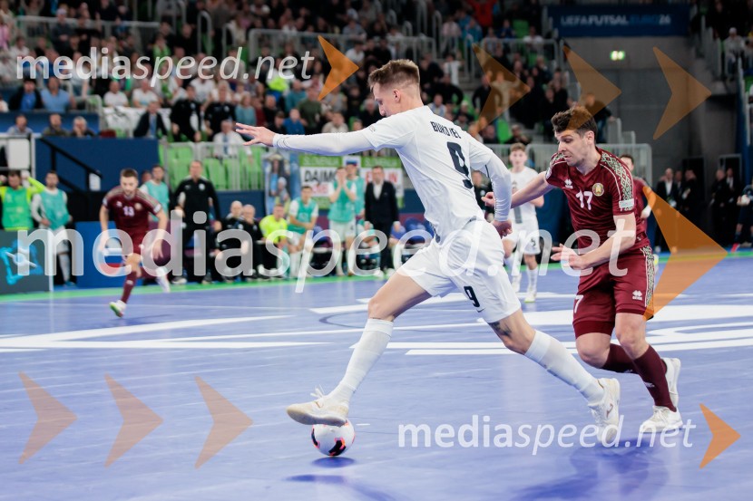 UEFA Futsal Euro 2026: potekala tekma med Slovenijo in Belorusijo